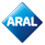 Aral Logo auf blauem Hintergrund