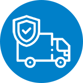 Sicherer Transport mit Schutzsymbol